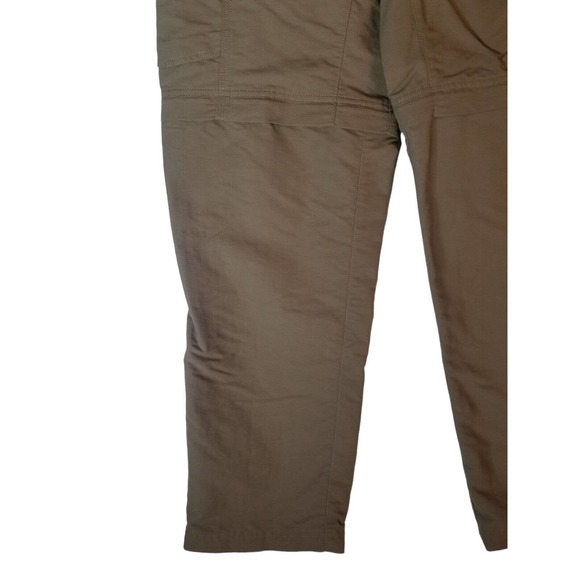 The North Face Men Pants Belted Convertible Hiking Sz M34x31 Brown Nylon Elastic - Picture 5 of 11